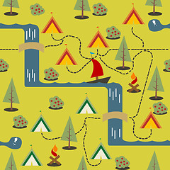 Image showing Camping site map