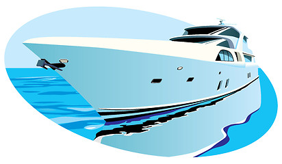 Image showing luxury yacht