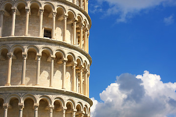 Image showing Leaning tower in Pisa, Tuscany, Italy