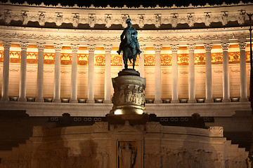 Image showing Vittorio Emanuele in Rome, Italy