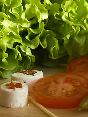 Image showing Fresh cheese & tomatoes I