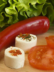 Image showing Fresh cheese & tomatoes III