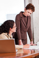 Image showing Working businesswomen