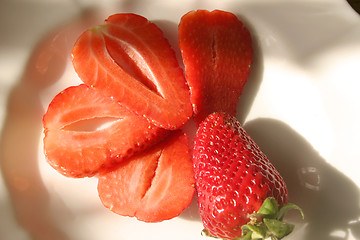 Image showing strawberry desert