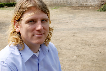 Image showing Portrait of a blond man