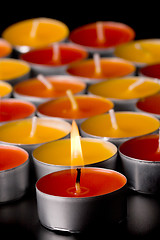 Image showing flaming candles 