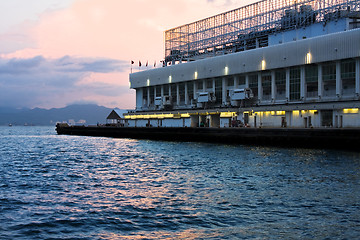 Image showing Cityscape in sunset 