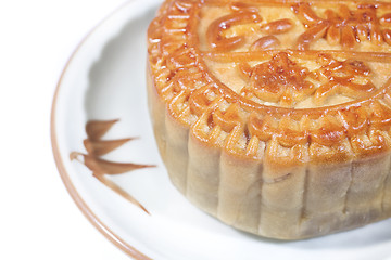 Image showing Moon cakes. Traditional food for the Chinese mid Autumn festival