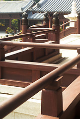 Image showing chinese architecture wood