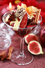 Image showing Christmas dessert