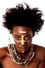 Image showing African Tribal beauty face