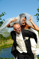 Image showing Bride and groom