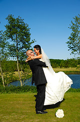 Image showing Bride and groom