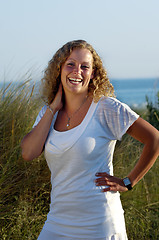 Image showing Young woman smiling