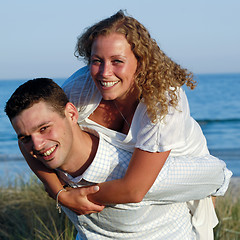 Image showing Young couple having fun