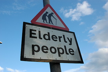 Image showing Sign elderly people