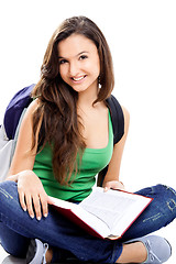 Image showing Happy female student