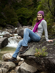 Image showing Woman in nature