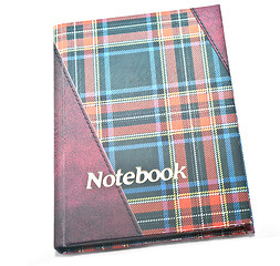 Image showing Isolated colored notebook on white.