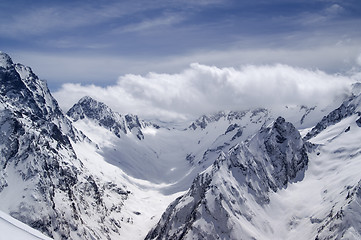 Image showing Caucasus Mountains. Dombay.