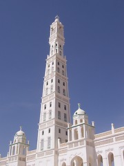 Image showing White minaret