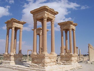 Image showing Tetrapylon of Palmyra