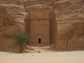 Image showing Rock carved building