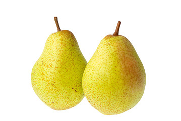 Image showing Two pears