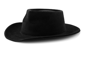 Image showing Western cowboy black felt hat