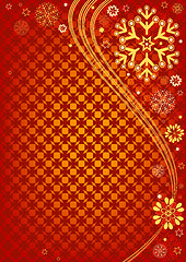 Image showing Red christmas frame