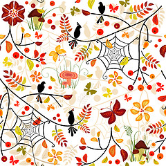 Image showing Autumn seamless pattern