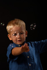 Image showing Soap bubble fun