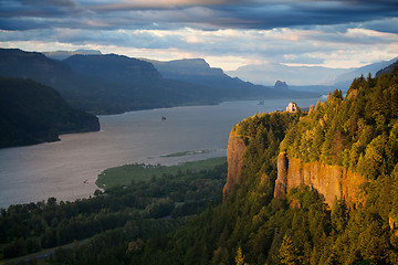 Image showing Oregon landscape - Crown Point Columbia river