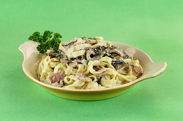 Image showing Fettucini Carbonara