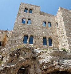 Image showing Building on the rock in Old City of Jerusalem
