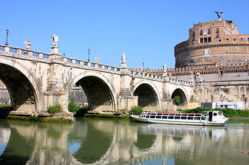 Image showing Castel Sant' Angelo in Rome, Italy 