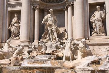 Image showing The Trevi Fountain in Rome, Italy