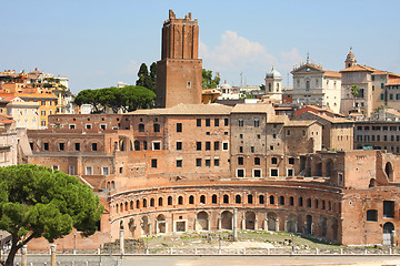 Image showing Trajan Market (Mercati Traianei) in Rome, Italy 