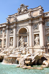 Image showing The Trevi Fountain in Rome, Italy