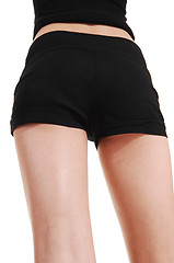 Image showing Slim girl in shorts.