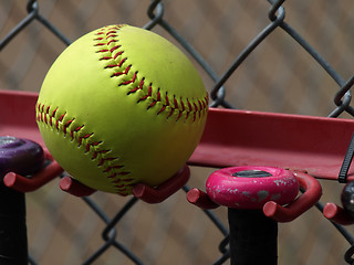 Image showing Yellow Softball