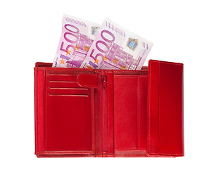 Image showing Wallet with euros