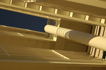 Image showing Hi-Tech Stairwell