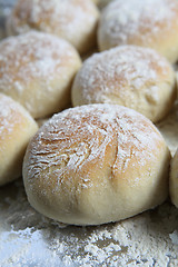 Image showing Breakfast rolls vertical