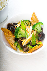 Image showing tofu beancurd and vegetables