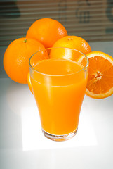 Image showing fresh orange juice