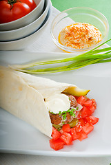 Image showing falafel wrap