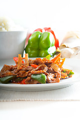 Image showing Chinese beef and vegetables