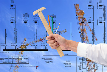 Image showing new energy technology new energy technology in construction