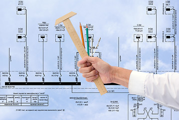 Image showing new energy technology new energy technology in construction